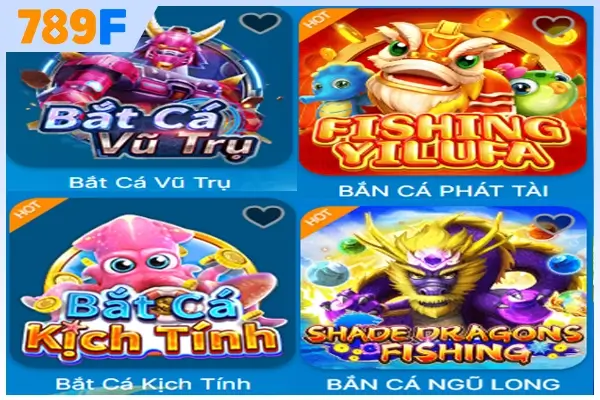 List game bắn cá được ưa chuộng nhất 789F